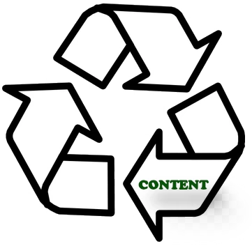 Recycle content for SEO and Audience